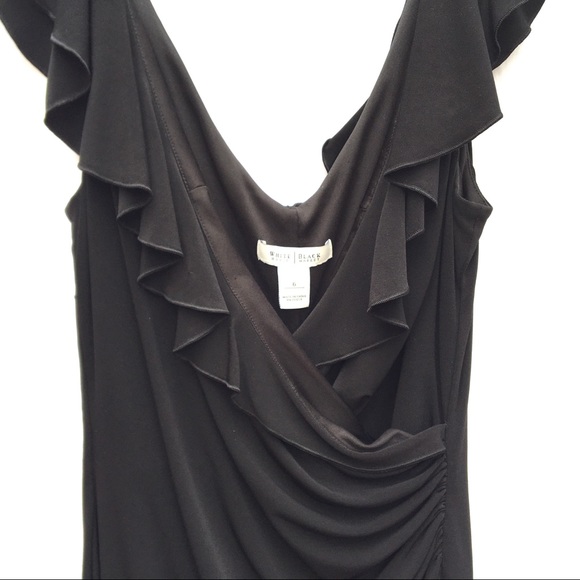 WHBM 6 Little Black Dress White House Black Market Women’s Cocktail Formal - Picture 4 of 7